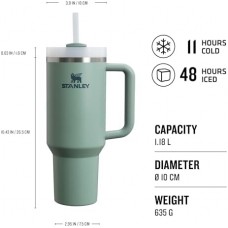 STANLEY QUENCHER H2.0 TUMBLER GREEN